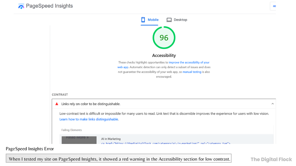 PageSpeed insights showing an issue in my site.